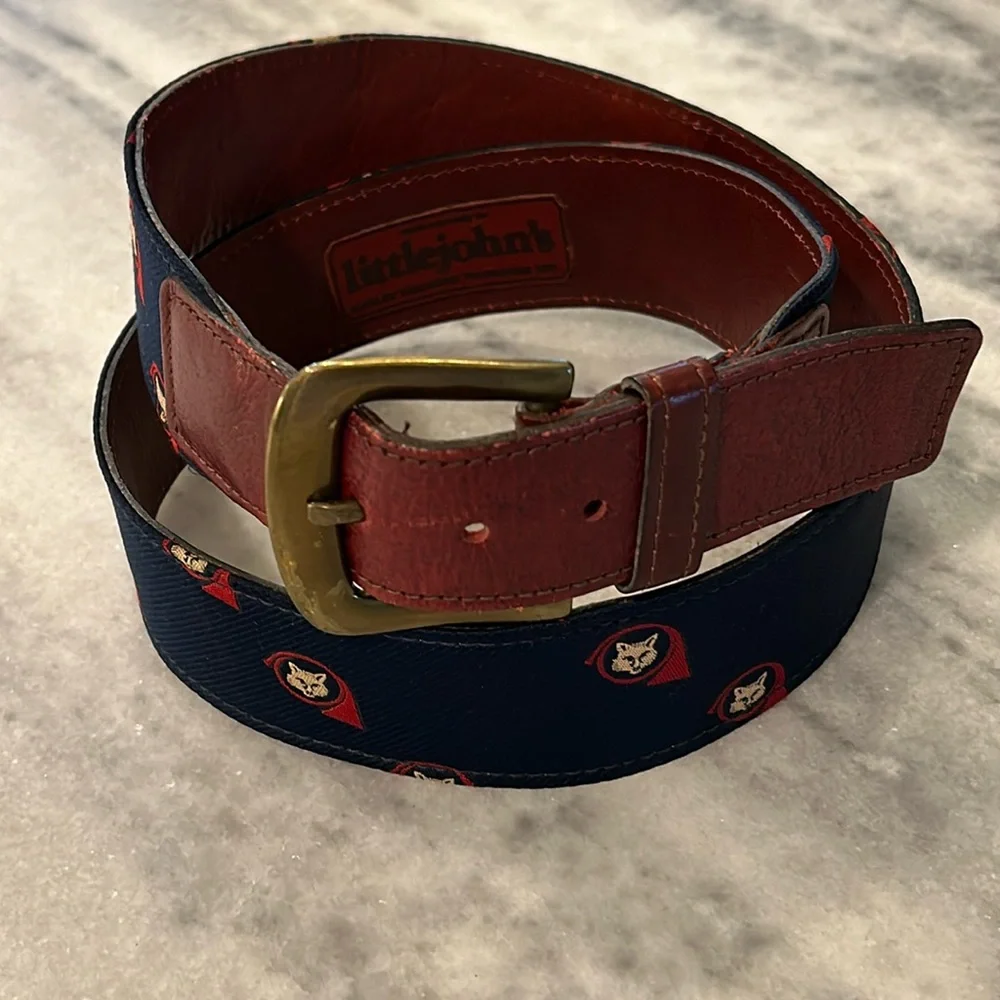Vintage Foxhorn Fabric Belt by Marley Hodgson's Trafalgar Collection sz 36